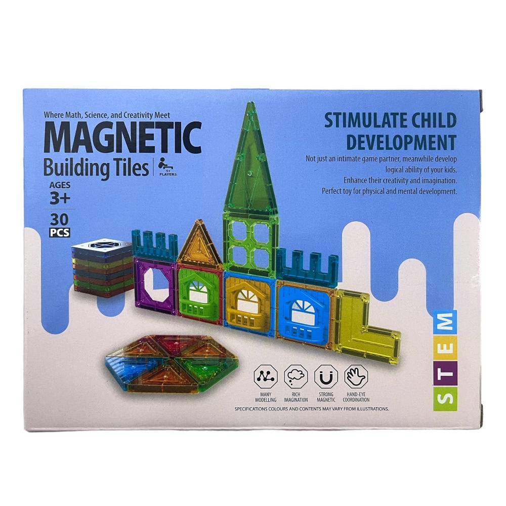 Juego Magnético Bloques Didáctico 30 Pcs Para Niños