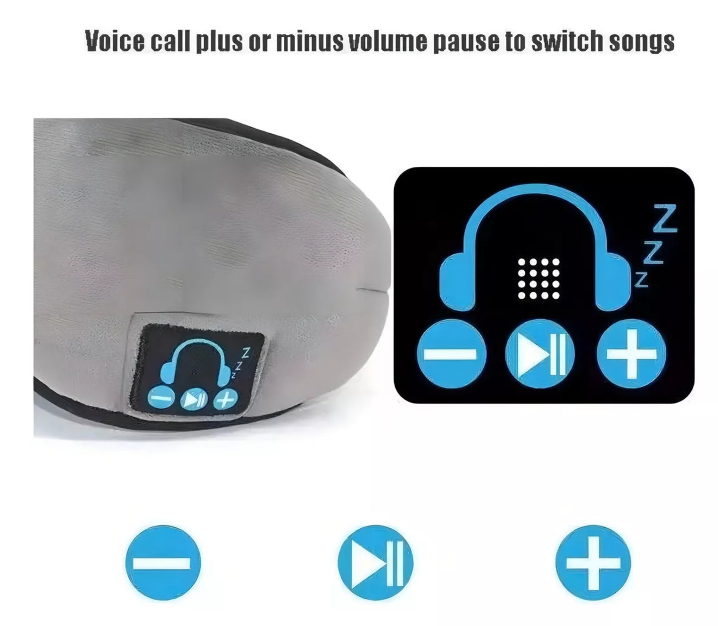 Máscara para dormir con Bluetooth