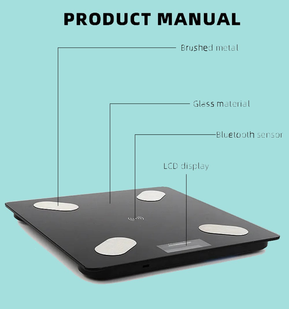 Báscula Inteligente Digital – Análisis Corporal Completo vía App – Hasta 180 kg – Paga al recibir