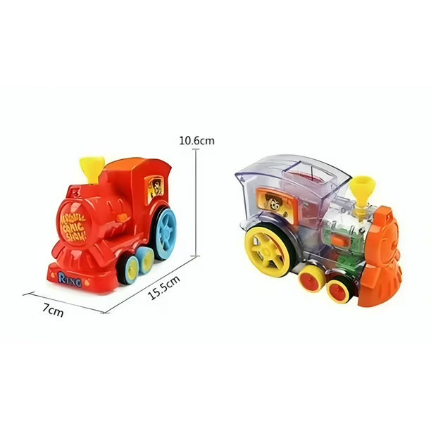 Juego Tren Dominó Automático – 100+ Bloques en Cadena – Paga al recibir
