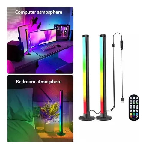 Barras LED RGB con Control por Sonido, App y Control Remoto 2.4G-Paga al recibir
