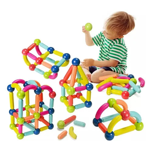 Juego 42 Piezas Construcción Magnetico