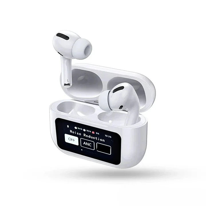 Audífonos A9 Pro – Sonido envolvente, pantalla táctil y cancelación real. Paga al recibir.