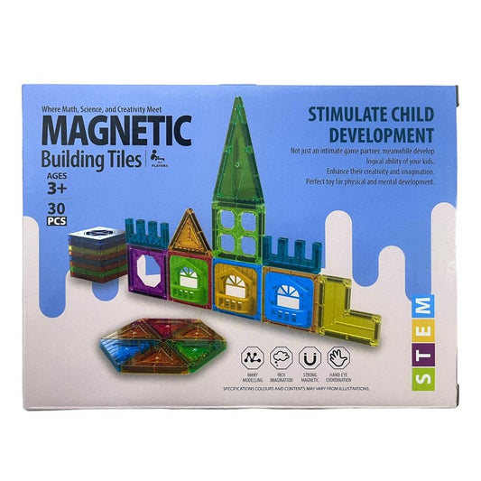 Juego Magnético Bloques Didáctico 30 Pcs Para Niños
