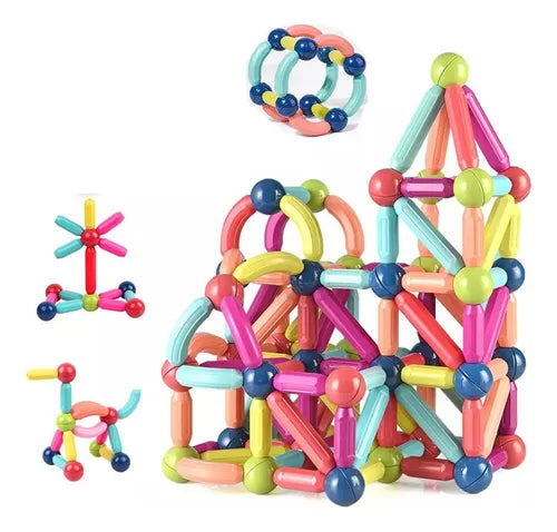 Juego 42 Piezas Construcción Magnetico