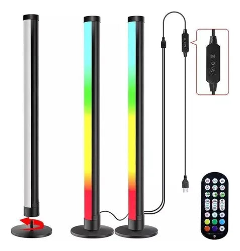 Barras LED RGB con Control por Sonido, App y Control Remoto 2.4G-Paga al recibir