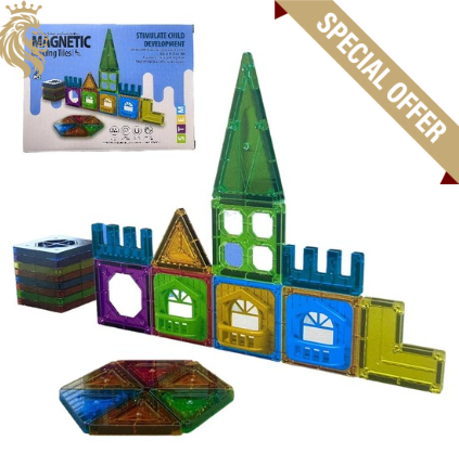Juego Magnético Bloques Didáctico 30 Pcs Para Niños